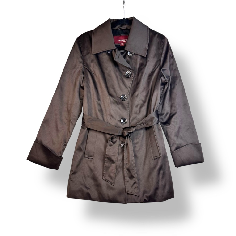 Weatherproof Garmet Company Rain Jacket Women's Brown Medium